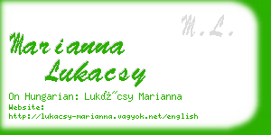 marianna lukacsy business card